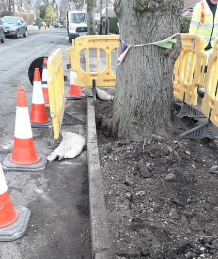 “Chatsworth Road 1st Inspection, finished kerb
